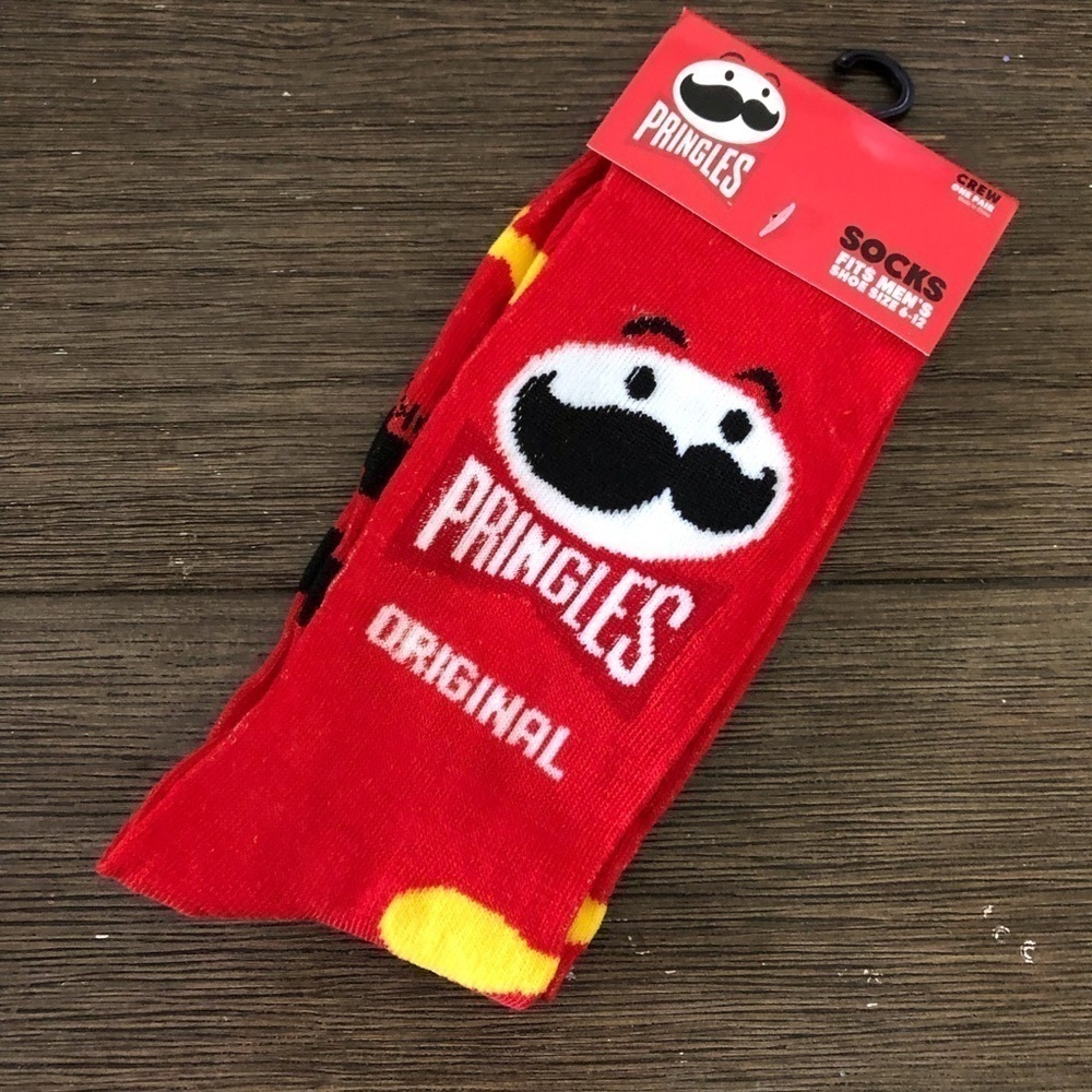Pringles Original Food novelty men’s crew socks